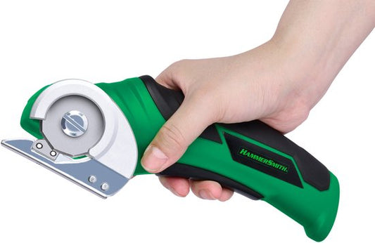 Hammersmith SharpSpin - Draadloze universele snijder - Elektrische schaar - Kartonsnijder - Rolmes - Accuschaar - Snijdt leer, PVC, tapijt, karton en meer