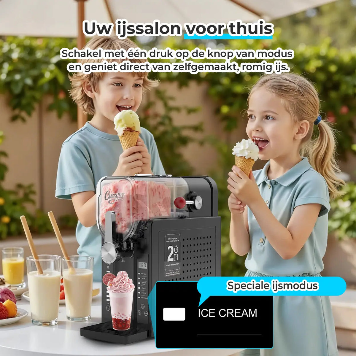 Cuisync 2408B slush- en frozen-drinkmaker - 6 programma’s