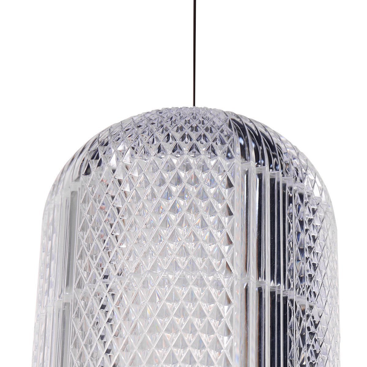 Hanglamp Geripu Ø15cm amberkleurig - hoogtes instelbaar - kunststof & metaal - Mexlite