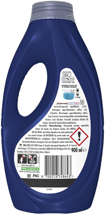 Lenor Vloeibaar Wasmiddel Amethist 20 Wasbeurten - 900 ml