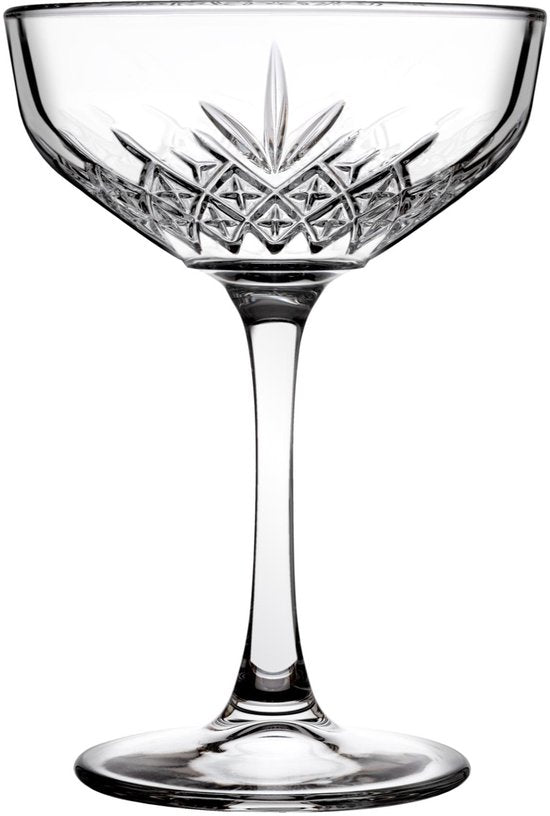 Pasabahce - Champagnecoupe - Timeless - 25,5 cl - Champagneglazen set - 4 stuks