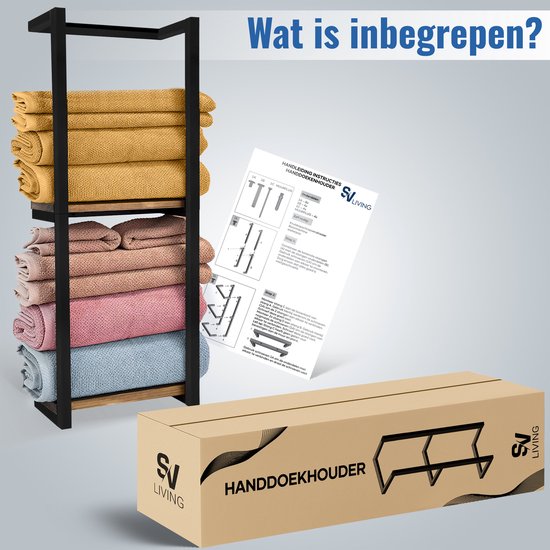SV Living Handdoekrek - Handdoekhouder - Voor Badkamer en Keuken - 77*28*14cm