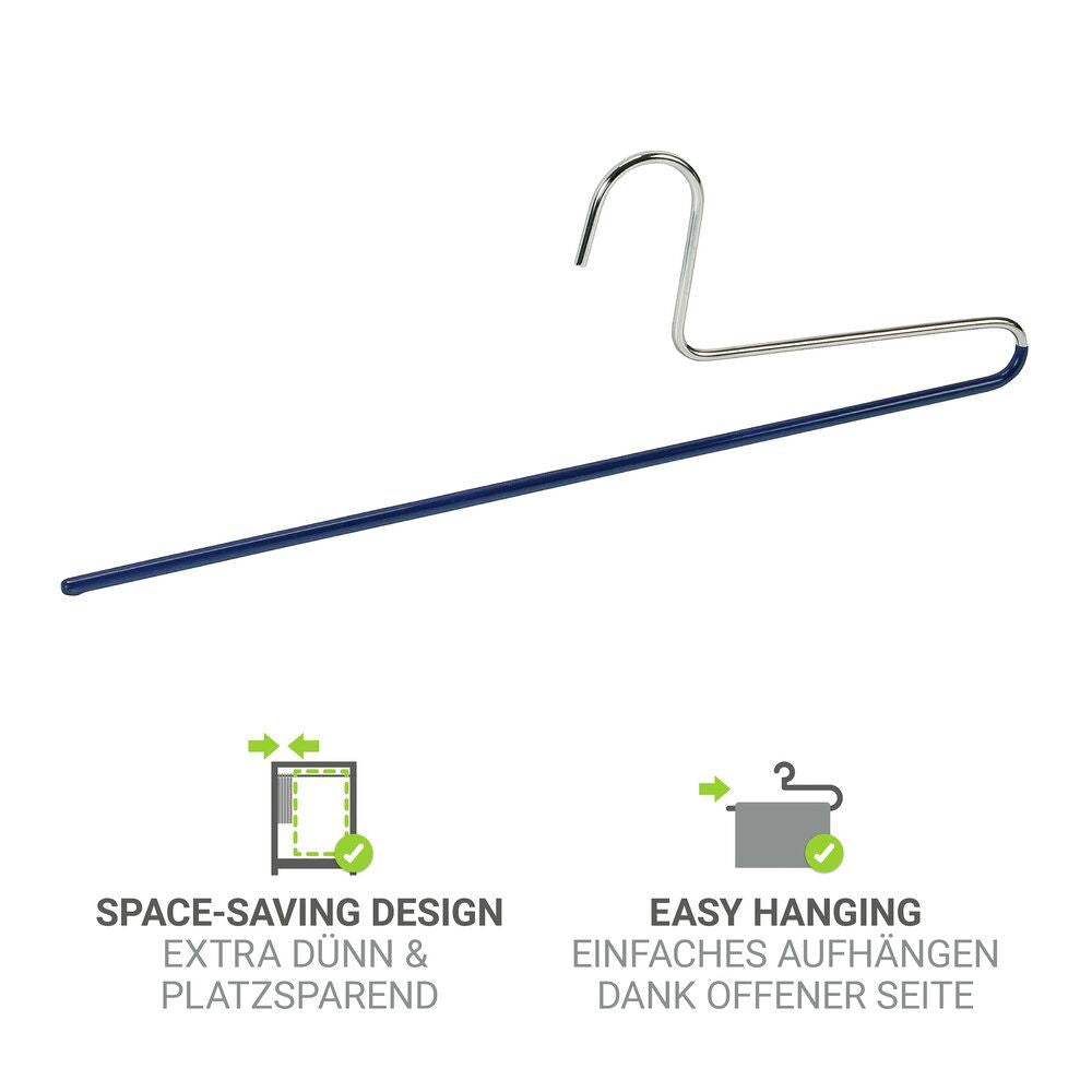 Wenko Baggy Broekenhanger Donkerblauw - Metaal - Antislip - 34,5 cm