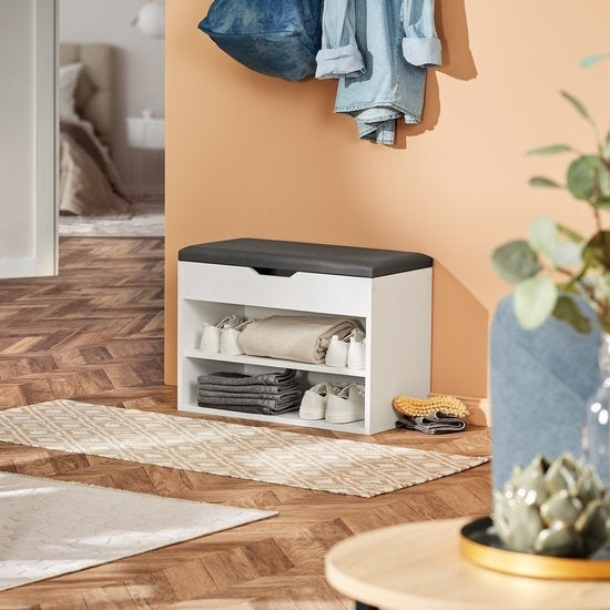 tectake® - Schoenenbank Jasmina zwart SKU: 403615