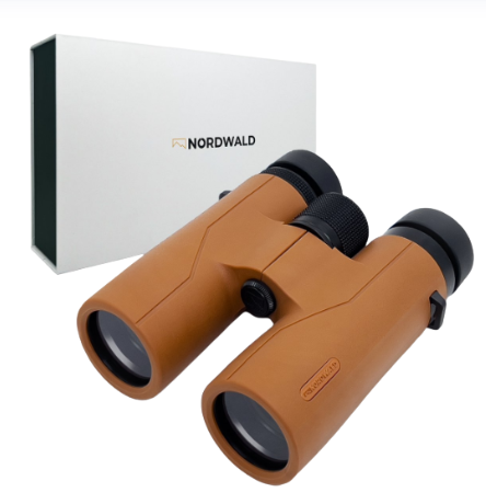 Nordwald 10x42 Verrekijker - Cognac - Met Smartphoneadapter