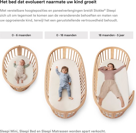 Stokke® Sleepi™ Ledikant Hoeslaken V3 - White