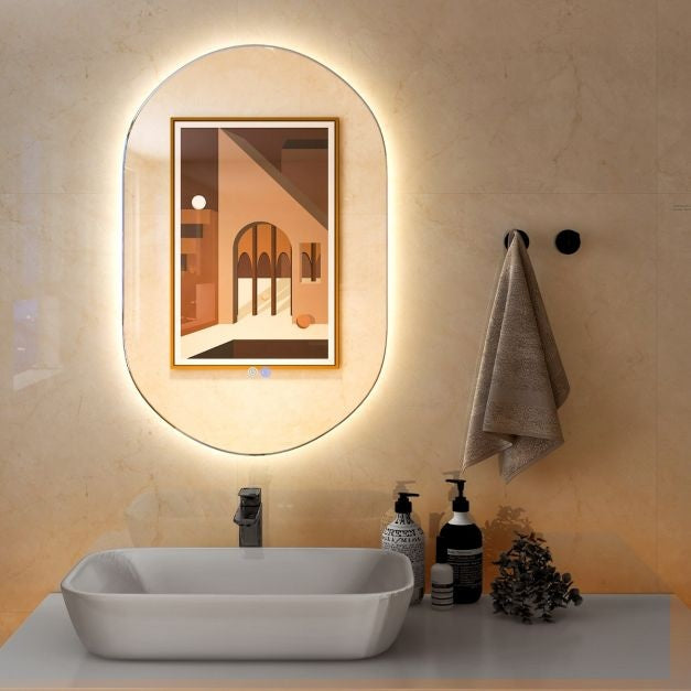 Coast Dimbare Led-spiegel voor badkamer - Wandspiegel - 80x50 cm