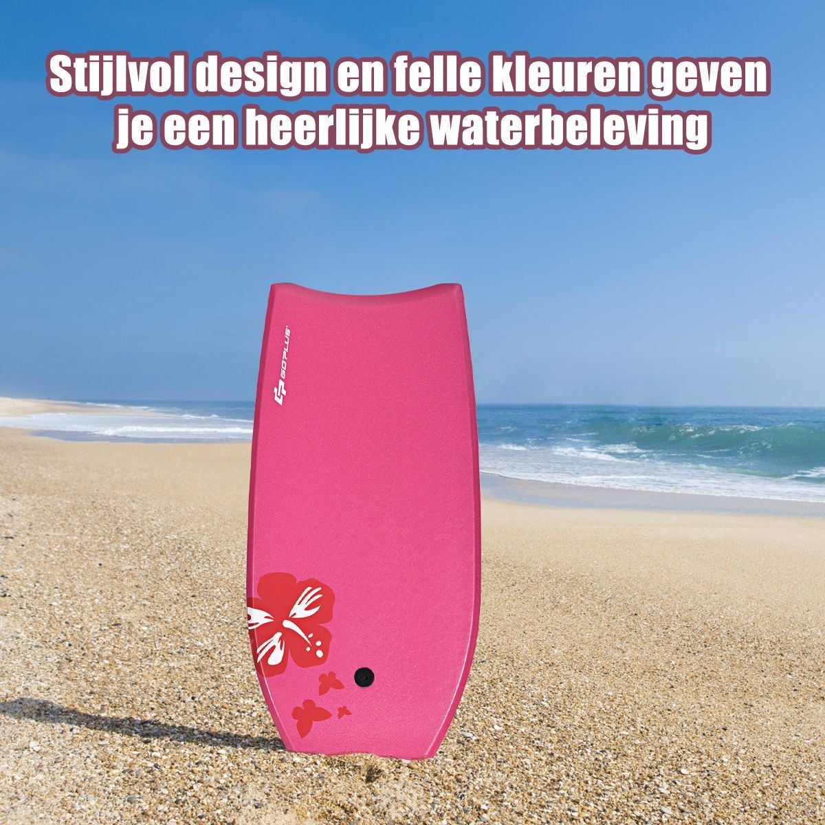 Coast Bodyboard - Lichtgewicht - 106 x 51 x 6 cm - Roze