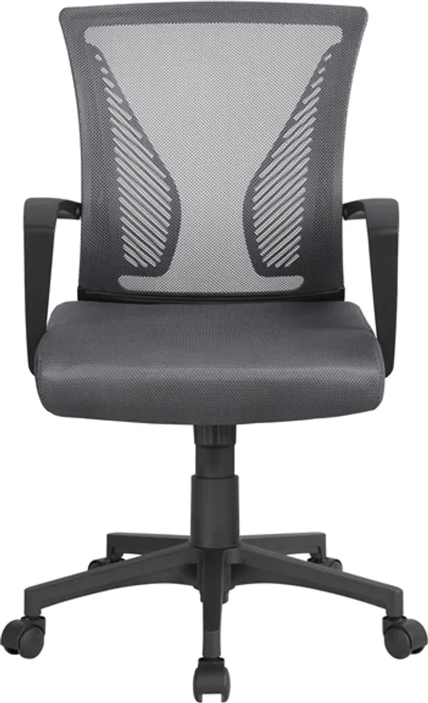 Yaheetech Bureaustoel Mesh, Donkergrijs