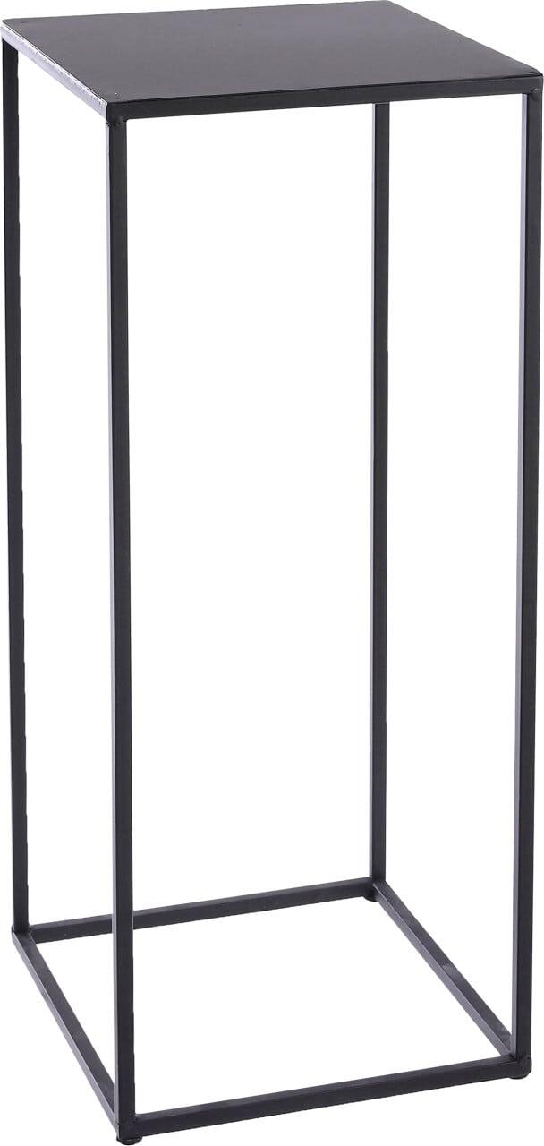 Mica Decorations Bijzettafel Quinty – 30x30x70 cm – Zwart – IJzer