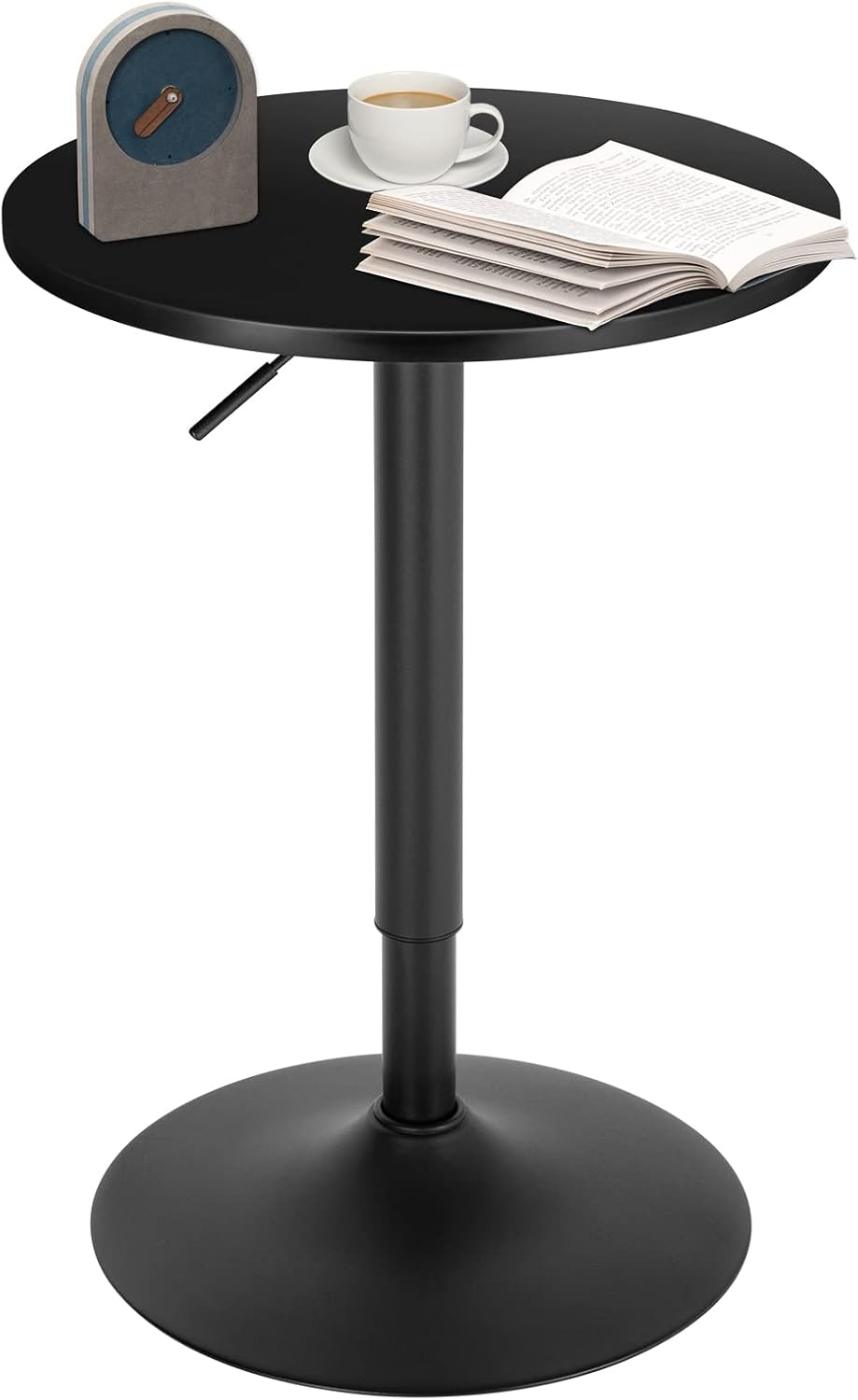 WOLTU Bartafel - Statafel - Verstelbaar 70-91cm - Zwart