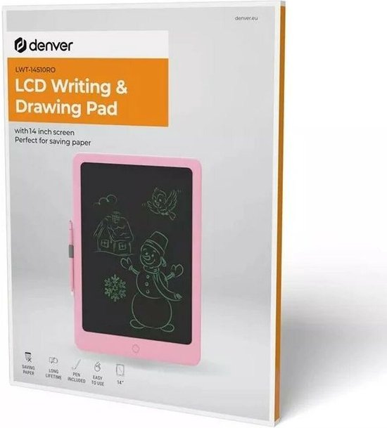 LCD Tablet voor Tekenen en Schrijven Denver Electronics LWT-14510BU