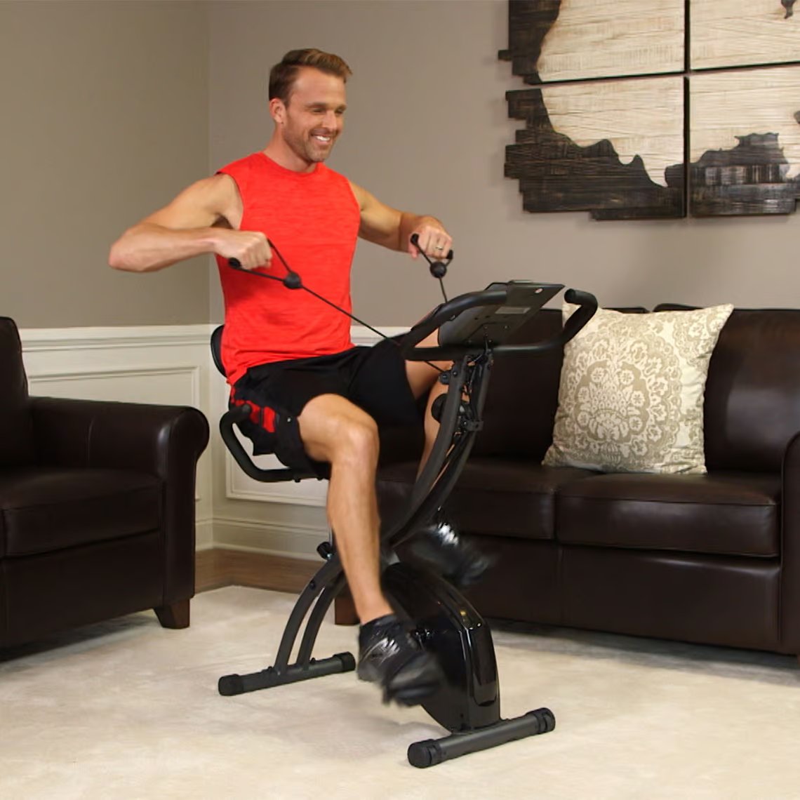 Slim Cycle 3-in-1 Heimtrainer - Inclusief Weerstandsbanden - Ergonomische XL-Zitting - 8 Weerstandsniveaus