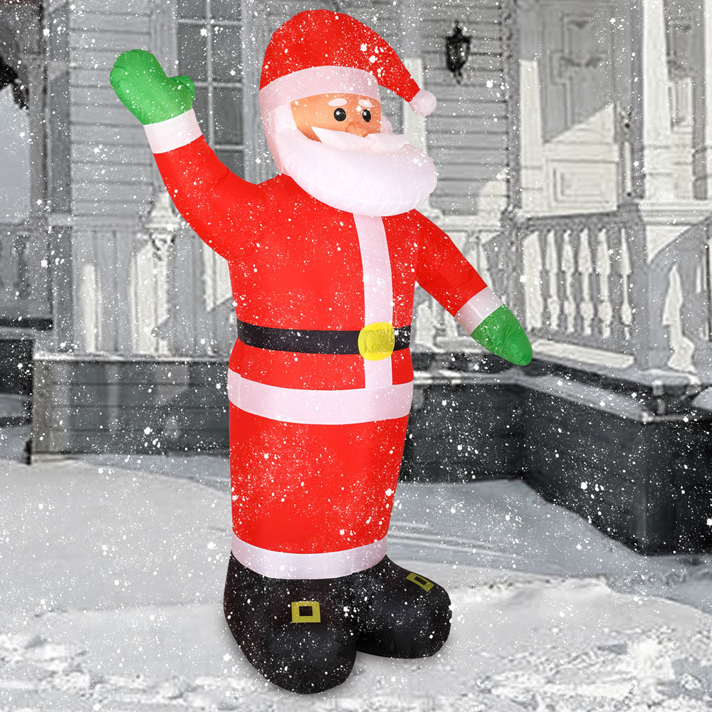 Monzana Kerstman opblaasbaar XXL met verlichting 250 x 180 x 115cm