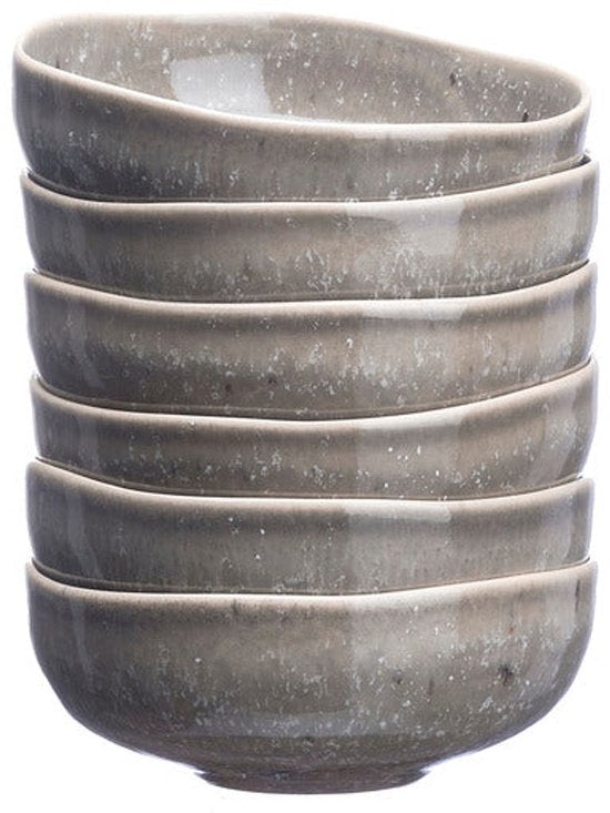 Kom STELLAR Ø11,5cm - 6 stuks - Betongrijs