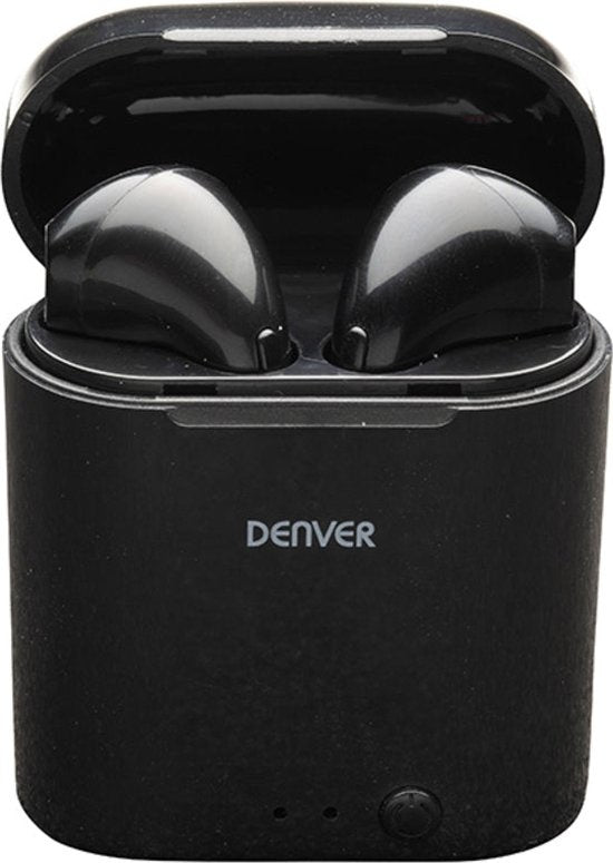 Denver Draadloze Oordopjes met Oplaad Case - Earbuds Wireless - Bluetooth - TWE36 - Wit