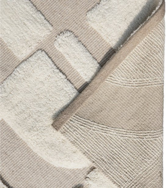 by fonQ Glyph Vloerkleed - Naturel - Rechthoekig - 160 x 230 cm