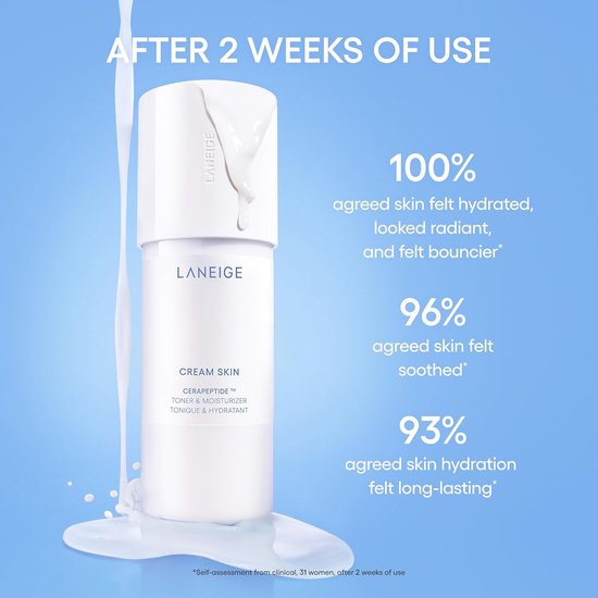 Laneige - Cream Skin - Refiner - Cerapeptide Toner - Moisturiser - 170ml
