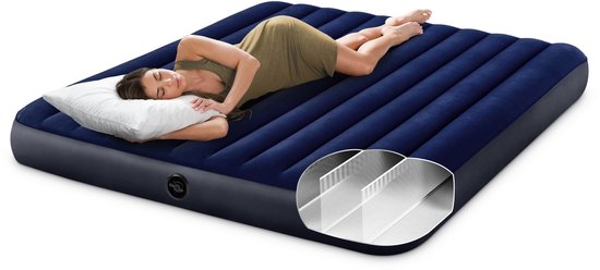 Intex King Dura-Beam Classic Downy Luchtbed - 203x183x22 cm