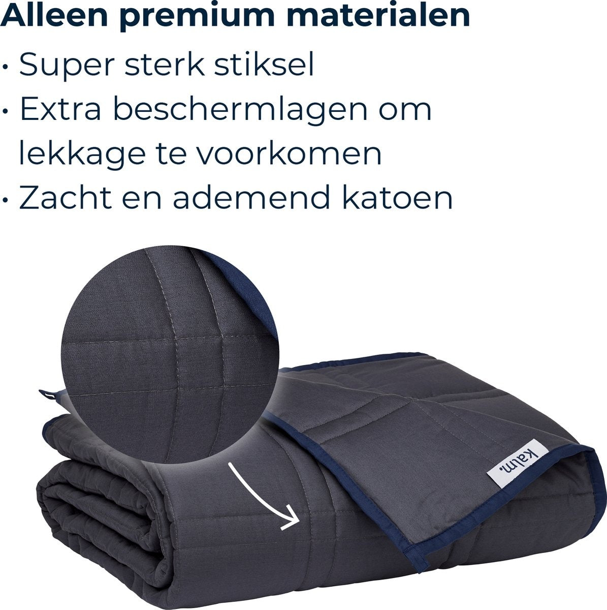 Kalm Verzwaringsdeken 6 KG - Weighted blanket - Verzwaarde Deken - Anti Stress