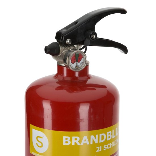 Smartwares 10.014.97 Brandblusser - 2 Liter - Schuim - Inclusief ophangbeugel - Brandklasse AB - BSI Gecertificeerd