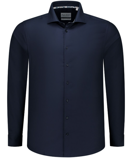 Boston Brothers Wide Spread Overhemd - Heren - navy