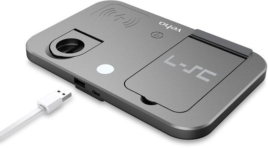 Veho DS-7 draadloos oplaadstation met LED nachtlampje