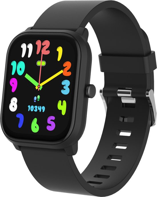 Denver Smartwatch Kinderen - Bellen/SMS/Whatsapp - Voor Android & iOS - Stappenteller - Slaapactiviteit - Hartslag, Bloeddrukmeter, Sportmodus - SWK120B