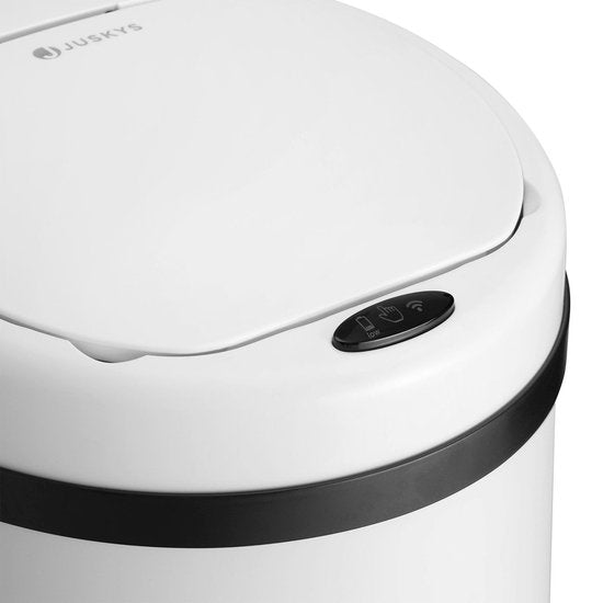 Automatische Prullenbak / Afvalemmer / Sensorprullenbak - 30 Liter - Wit - Rond