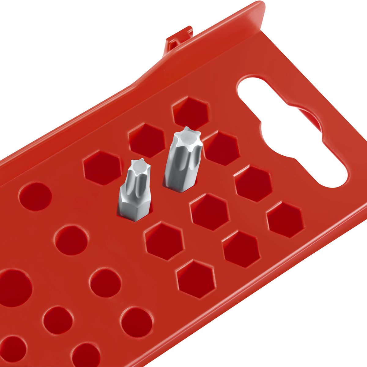tectake werkplaats gereedschapswand - 96x17x54 cm - Zwart/Rood - 28 Opbergbakken & Wandhouders