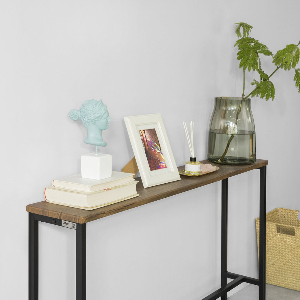 SoBuy FSB19-N Console Tafel - MDF - 120x20x65 cm - Industrieel