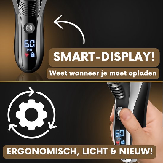 2-in-1 Scheerapparaat Mannen met Trimmer S1111 + Extra Scheerkop - Sansbeaute® - Nat & Droog – Precisietrimmer - Elektrisch - Electric Shaver - Waterproof