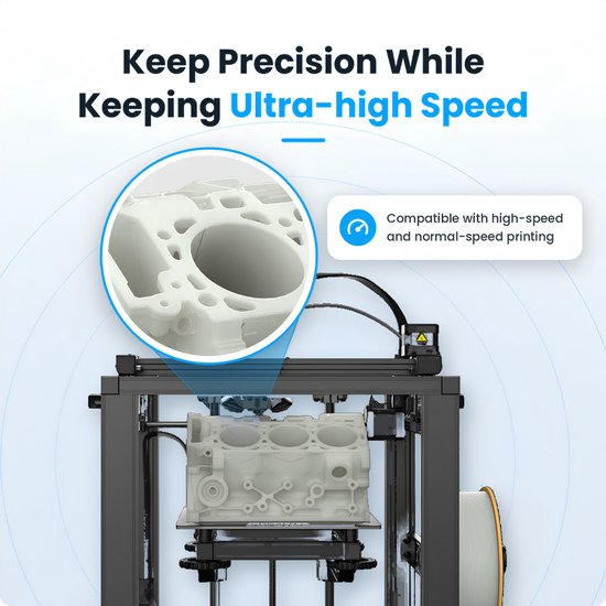 Creality Hyper PLA 3D-Printer Filament 1,75 mm - Universeel - 1 kg - Snel Printen tot 600 mm/s - Klitvrij Gewikkeld - Goud
