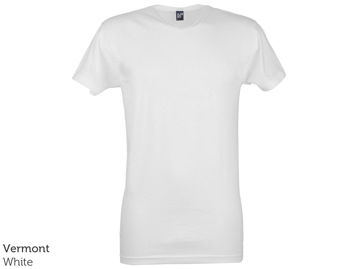 Alan Red Basic T-Shirt - V-Hals - maat L - Black Vermont