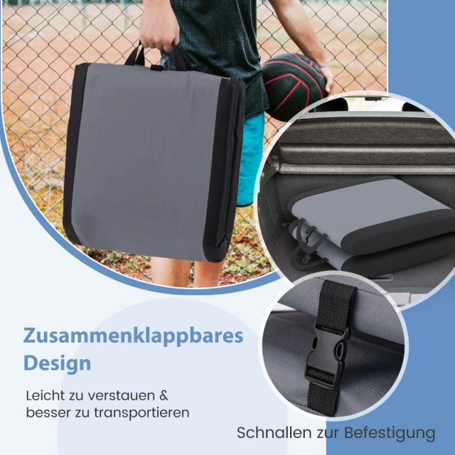 Coast Rugleuning - verstelbare - Oxford stof - Grijs/Zwart - Max.150 kg - 46x40x49 cm