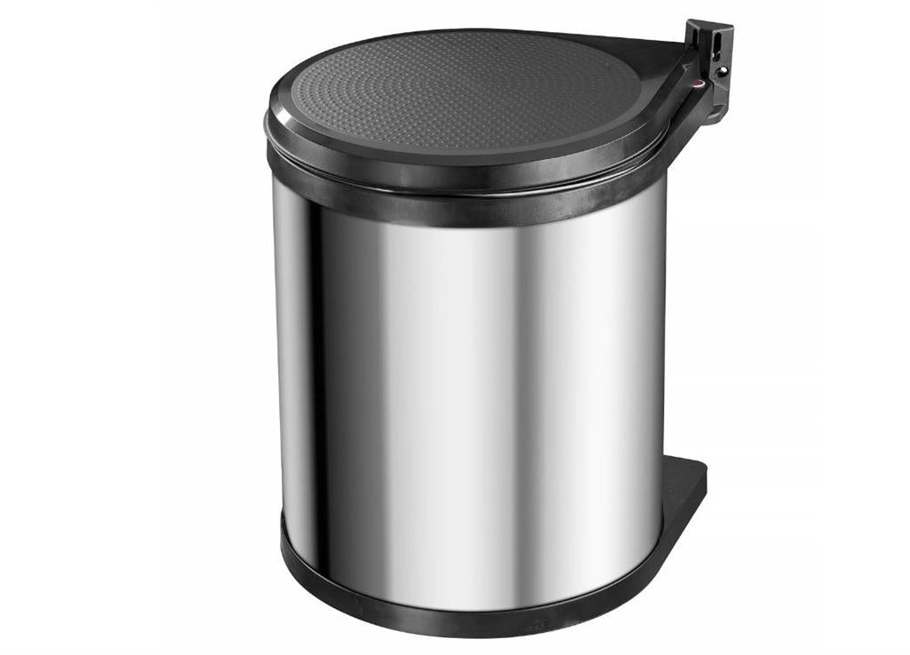 Hailo Compact-Box M Prullenbak - 15 l - Inbouwprullenbak - RVS