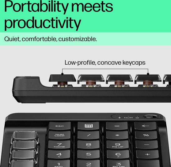 Hp 435 Draadloos Toetsenbord Spaans Zwart Spanish QWERTY