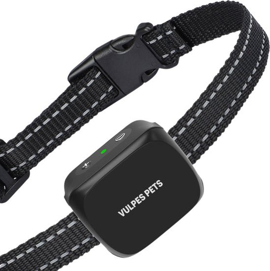 Vulpes Goods® Anti Blafband Mini Vulpes Goods® Anti Blafband Mini - Opvoedingshalsband Zonder Schok - Anti Blaf Apparaat voor Kleine Honden - Waterdicht - Oplaadbaar - Vibratie en Audio