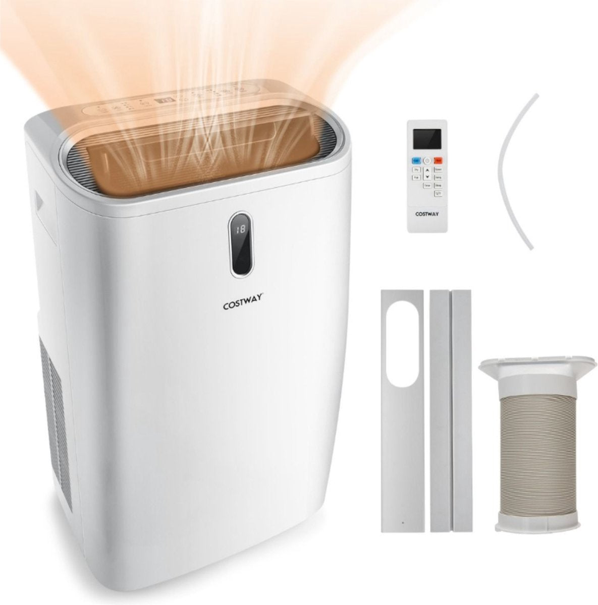 Coast Draagbare Airconditioner (5-in-1) - 14.000 BTU, 40 m² Bereik & Laag Geluidsniveau - 44,5 x 39 x 77 cm - ABS - Wit