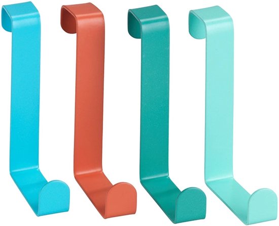 Wenko Deurhaken opdekdeur en stompe deur - Wit - 4 stuks