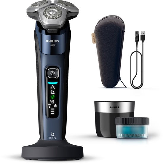 Philips Shaver i9000 Elektrisch Scheerapparaat Voor Mannen - Met Quick Clean Pod - Blauw - X9003/30