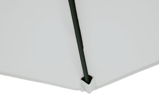 AXI Dion Zweefparasol Ø 300cm Eikenlook/beige – Gepoedercoat frame met kruisvoet