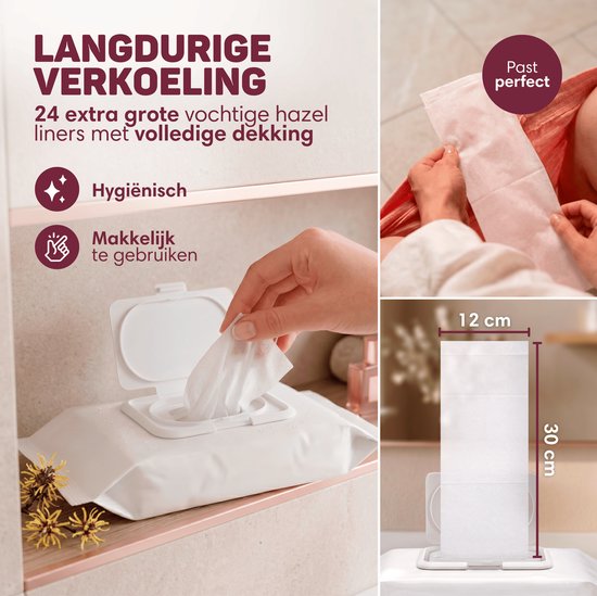 Vulpes Goods®BabyCare - Kraampakket voor Herstel na Bevalling - Peri-fles, Witch Hazel Spray, Hazel Liners, Kraam Ondergoed & Cooling Pads - Kraamcadeau voor Mama - Kraam Kit - Postpartum Box - Vaginale Douche - Incl. Schoudertas