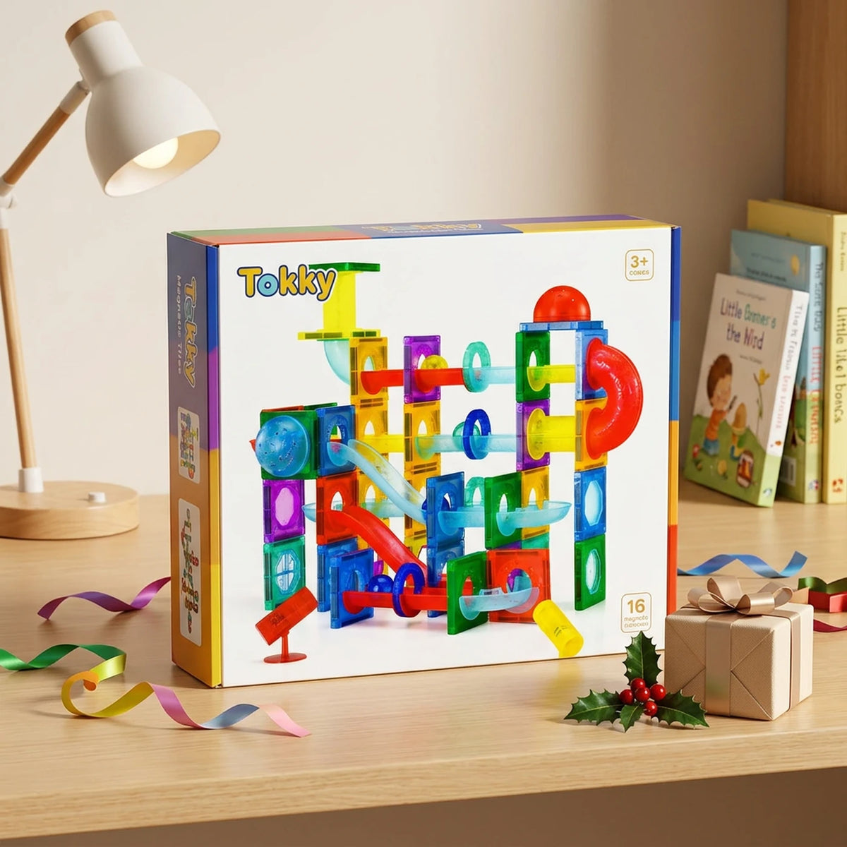 Tokky 3D Magnetische Bouwblokken 110 Stuks - Transparant - LED, Knikkerbaan, STEM, vanaf 5 Jaar