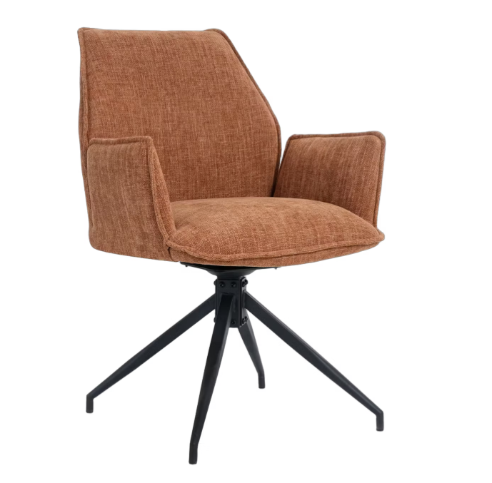 multifurn eetkamerstoel Jill - draaibaar - stof roest - duopack