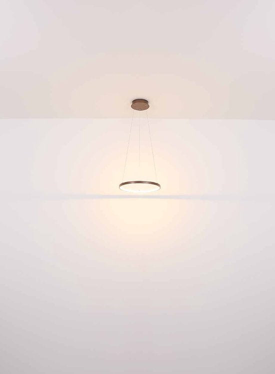 Globo - hanglamp - Ralph - bruin - metaal - Ø 39cm - LED - 67192-19BR