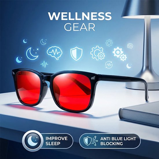 Anti-Blauw Licht Bril / Blauw Licht Filter Bril – Computer & Gaming Leesbril voor Mannen & Vrouwen - Rood Lensfilter, Veranderende Kleur Zonnebril, Nachtwerk & Digitaal Scherm Accessoire
