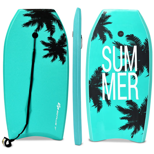 Goplus sup bord kinderen bodyboard surfplank surfplank groen 104 x 52 x 6 cm
