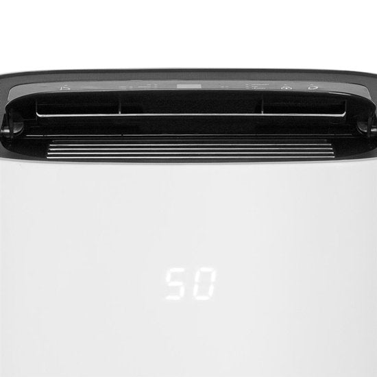 Princess 368020 Smart Luchtontvochtiger – 6L Waterreservoir – 350W – WiFi & App-bediening – Instelbare Luchtvochtigheid – 2 Snelheden – Timer – 42 dB – Wit