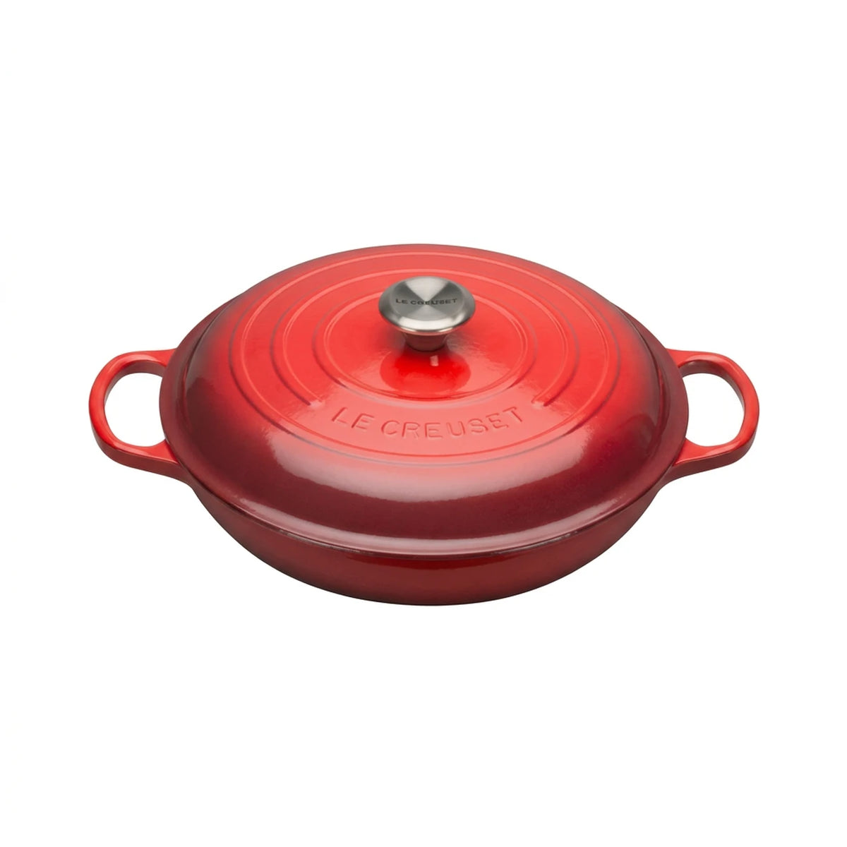 Le Creuset Lage Braadpan 30 cm – 3,5L – Gietijzer – Cerise – Voor 4 tot 6 Personen